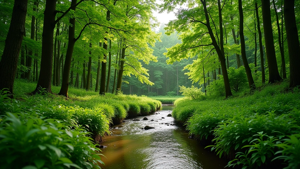 Forest valley nature park