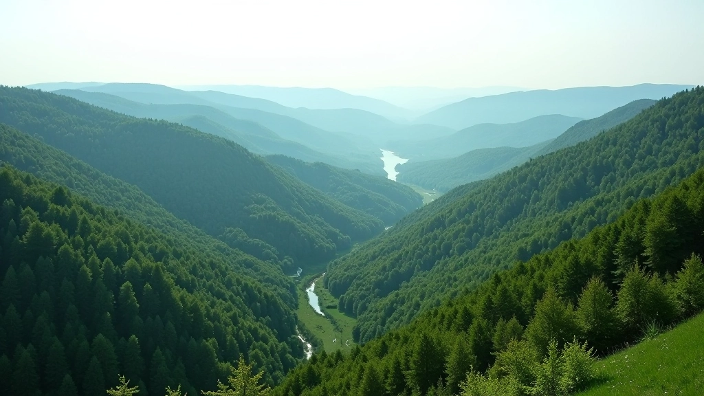 Mountain valley landscape